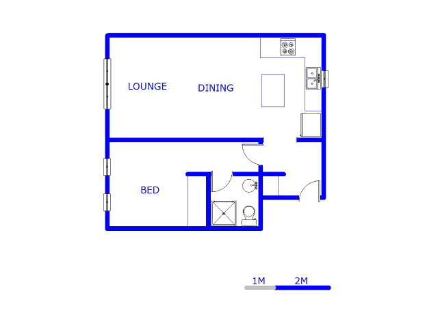 Floor plan of the property in Morningside