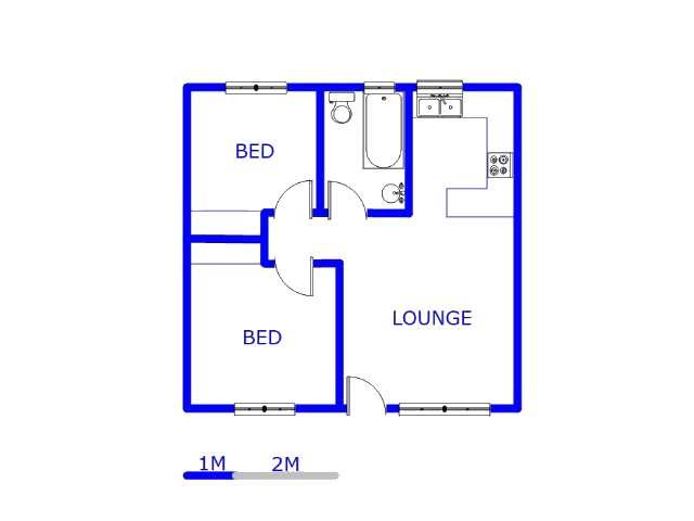 Floor plan of the property in Florida