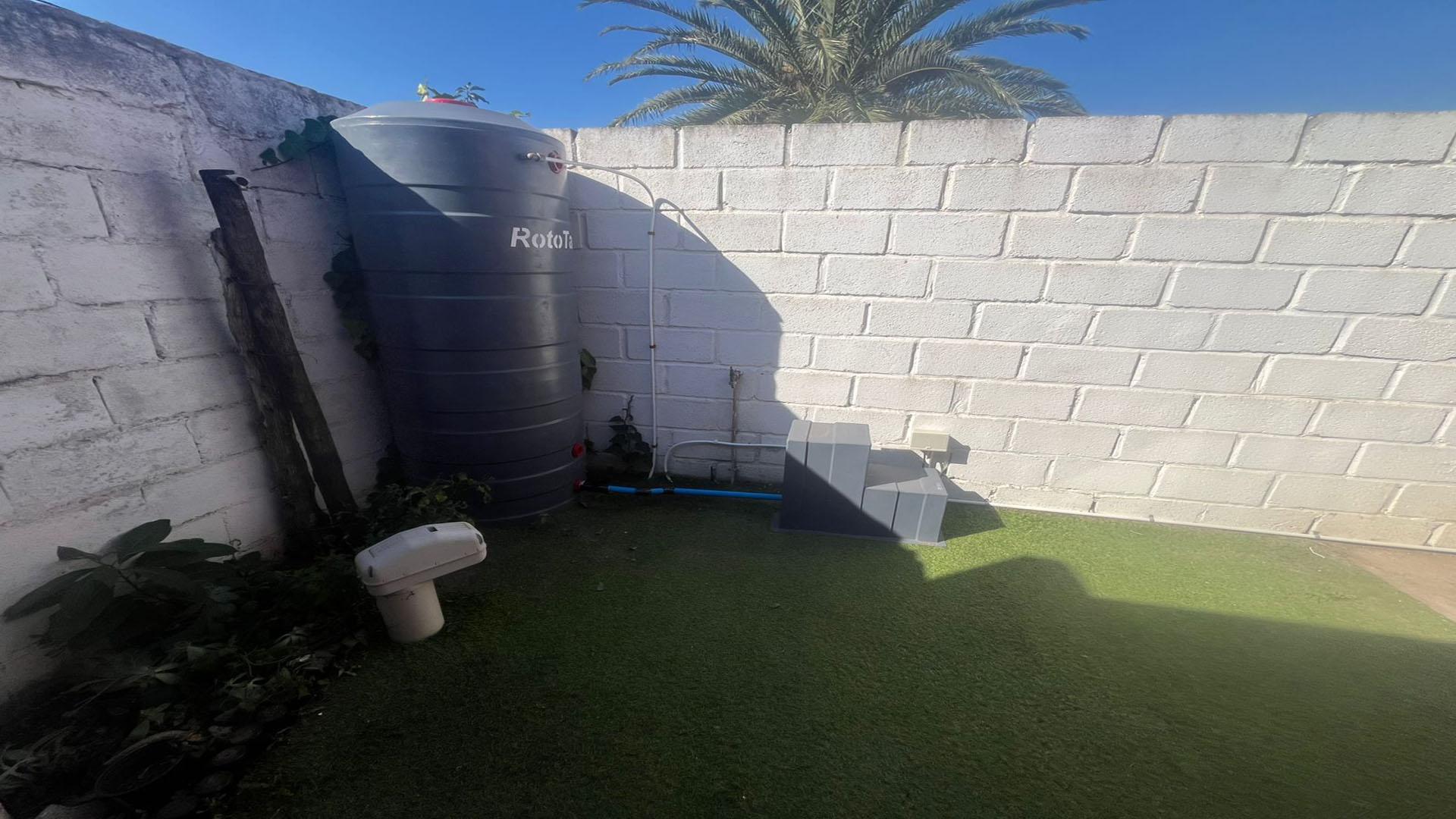 Backyard of property in Wells Estate