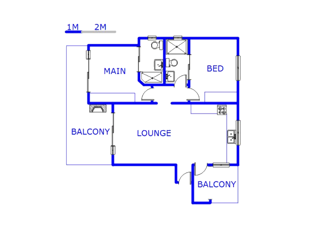 Floor plan of the property in Umhlanga Rocks