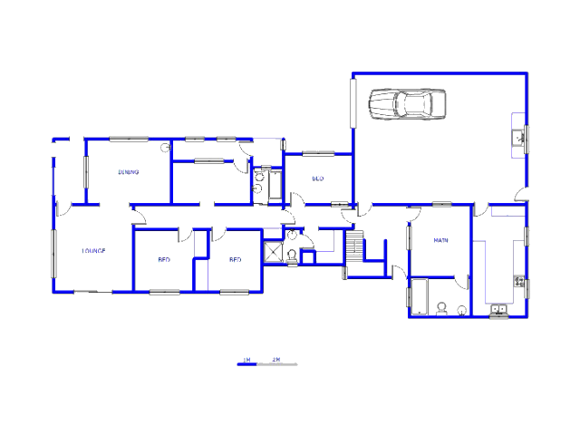 Floor plan of the property in Lenasia South