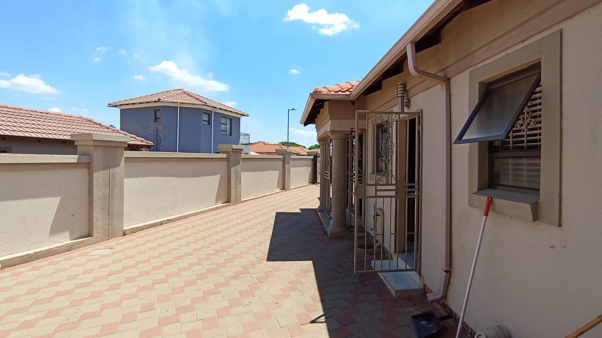 Backyard of property in Blue Hills