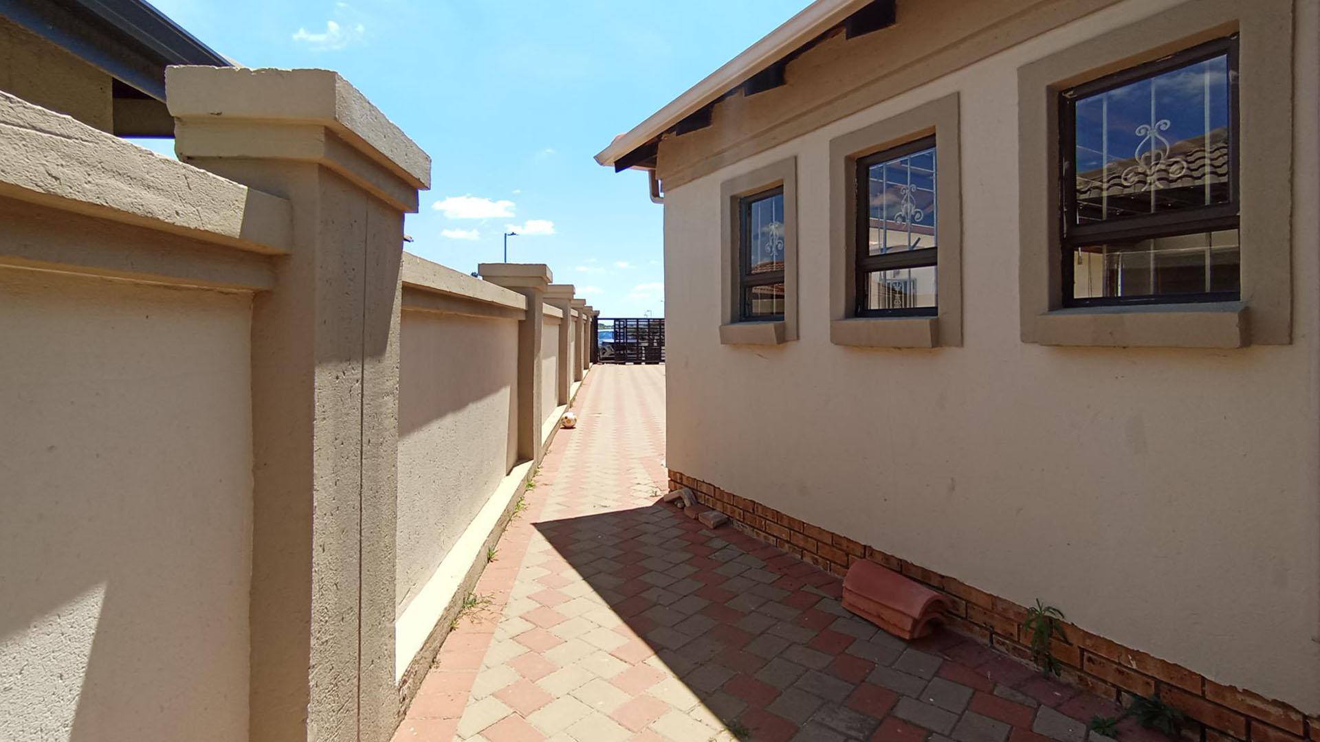 Backyard of property in Blue Hills