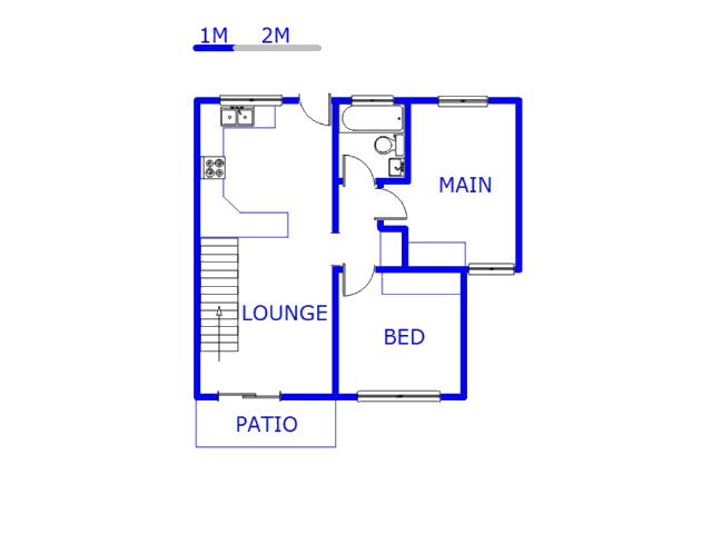Floor plan of the property in Danie Taljaard Park