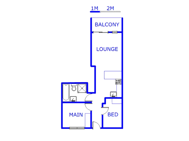 Floor plan of the property in Comet