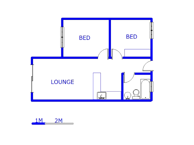 Floor plan of the property in Madadeni