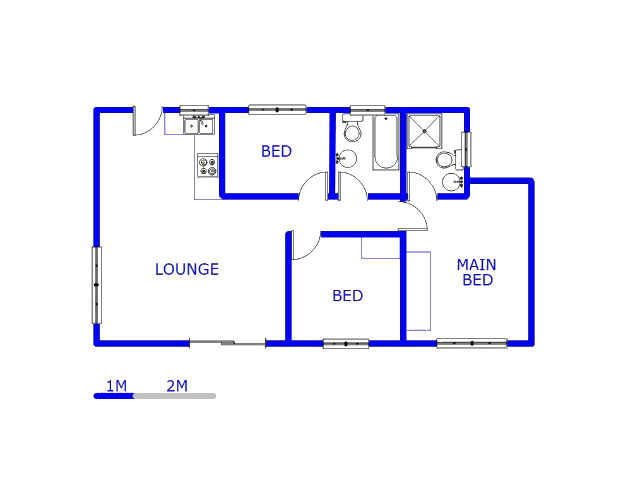 Floor plan of the property in Sharon Park