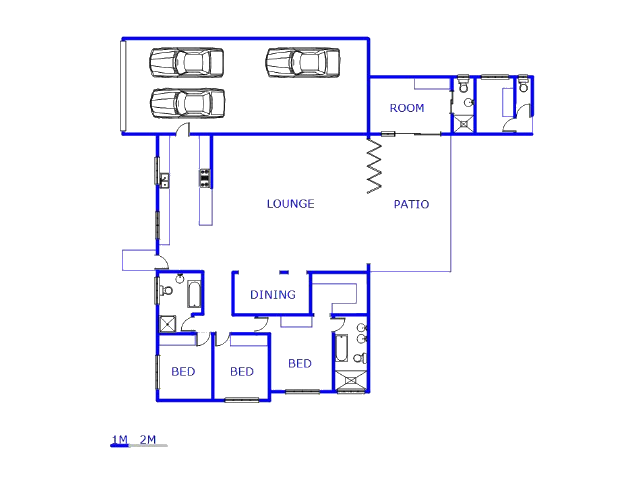 Floor plan of the property in Randhart