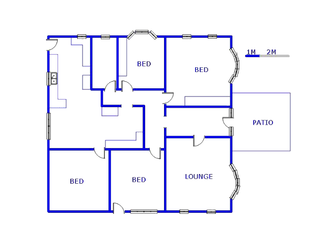 Floor plan of the property in Primrose