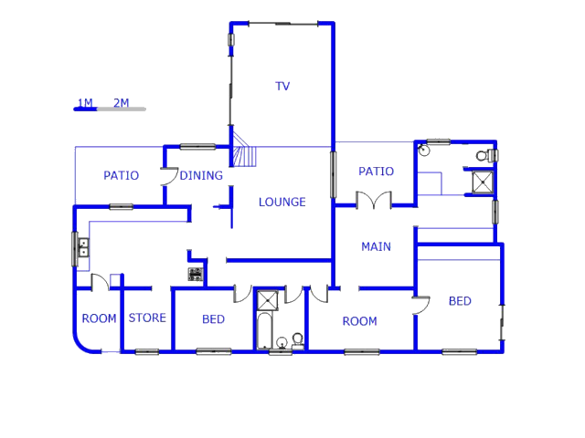 Floor plan of the property in Waterfall