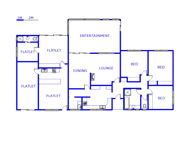 Floor plan of the property in Meyerspark