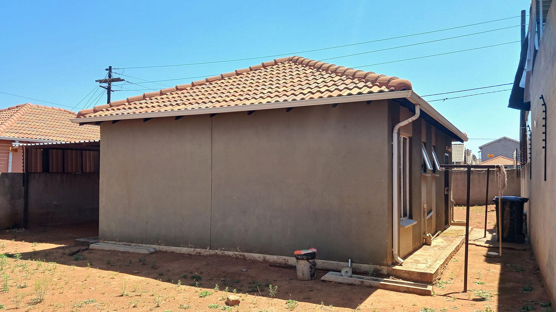 Backyard of property in Protea Glen