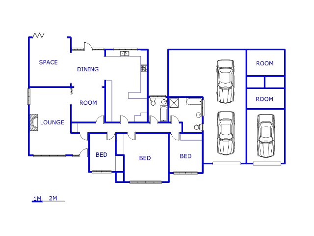 Floor plan of the property in Primrose