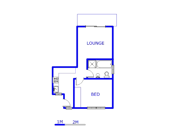 Floor plan of the property in Fourways