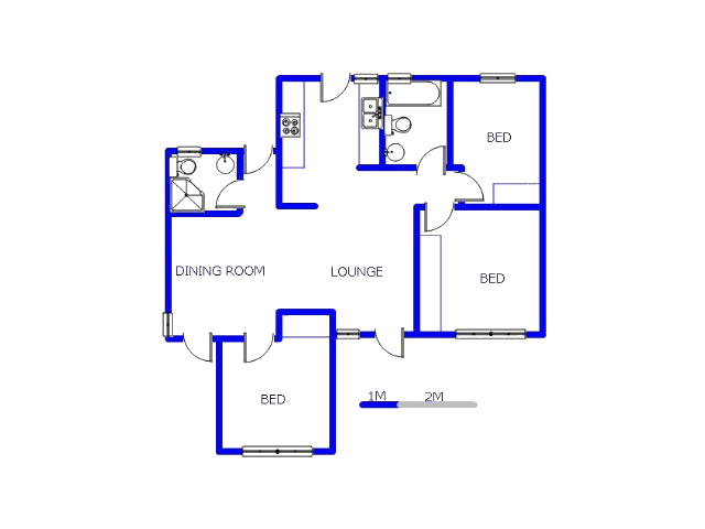Floor plan of the property in Terenure