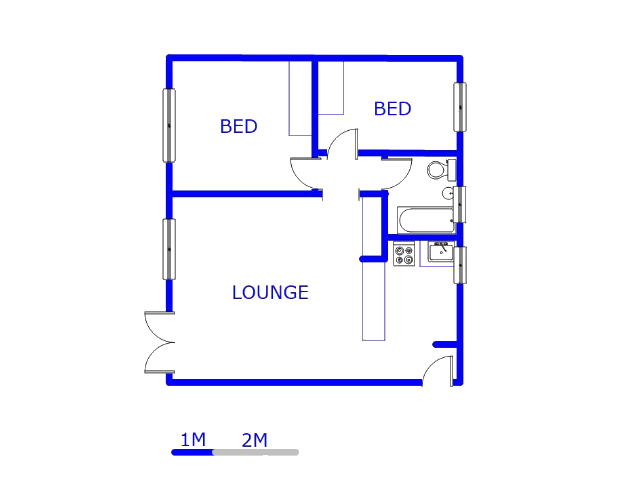 Floor plan of the property in Alan Manor