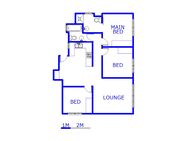 Floor plan of the property in Radiokop