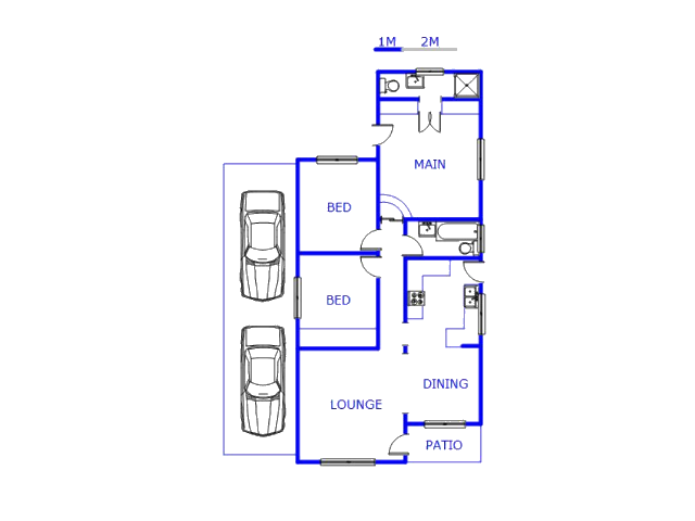 Floor plan of the property in Pietermaritzburg (KZN)