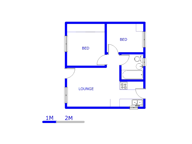 Floor plan of the property in Savanna City