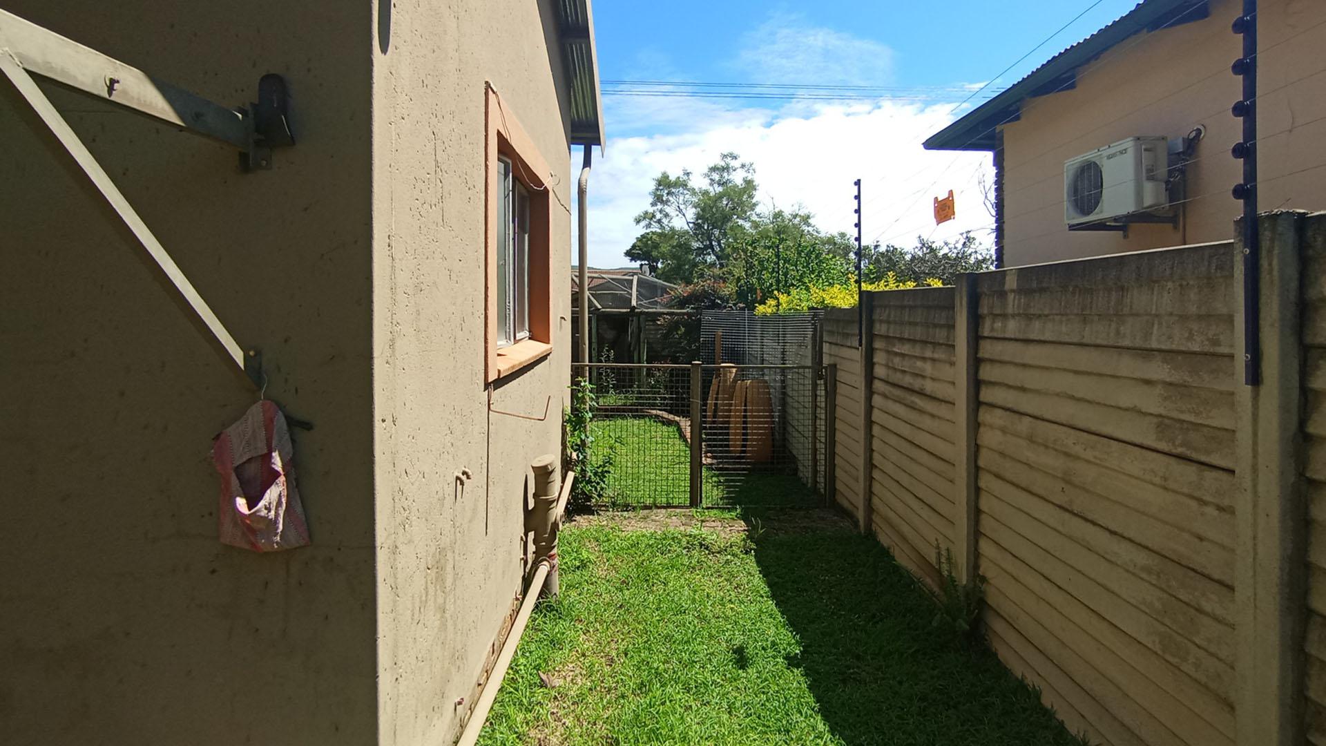 Backyard of property in Pretoria Gardens