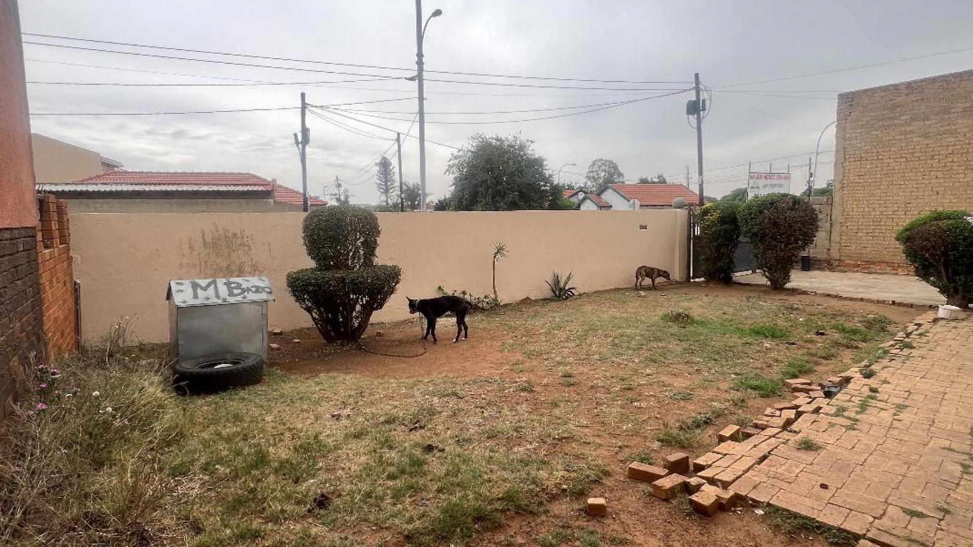 Backyard of property in Dobsonville