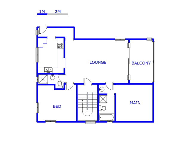 Floor plan of the property in Musgrave