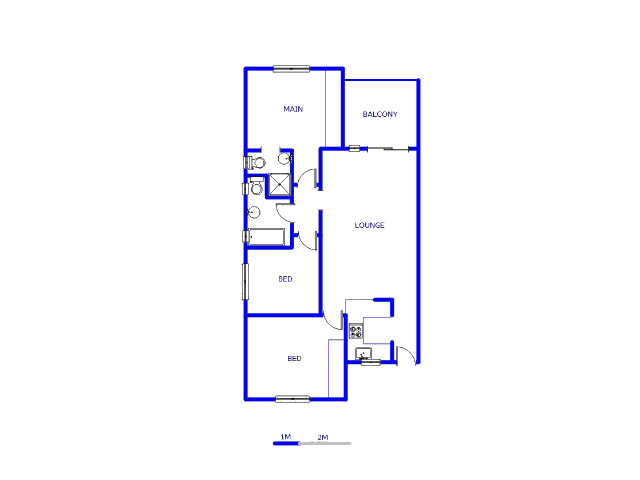 Floor plan of the property in Meredale