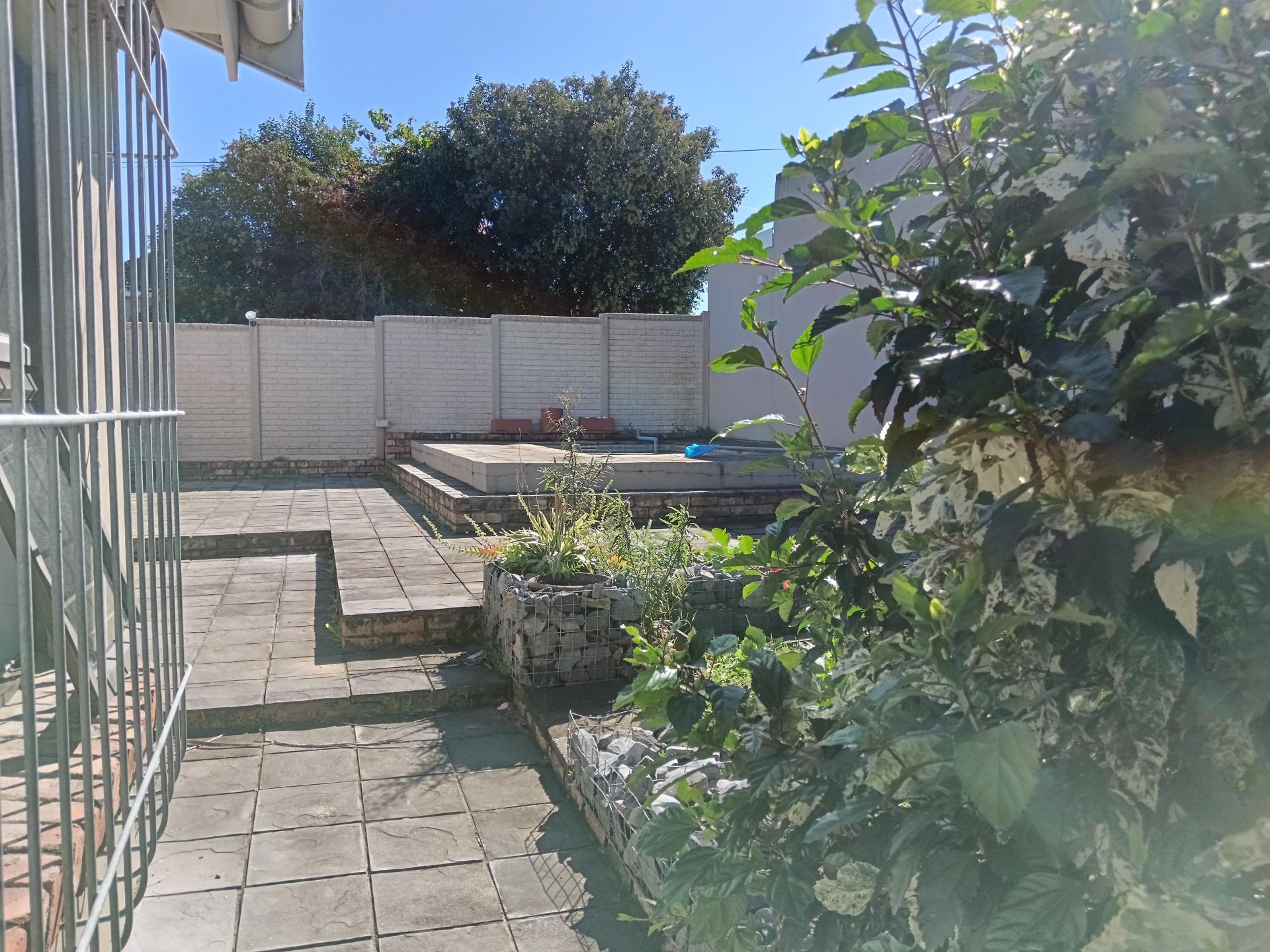 Backyard of property in East London