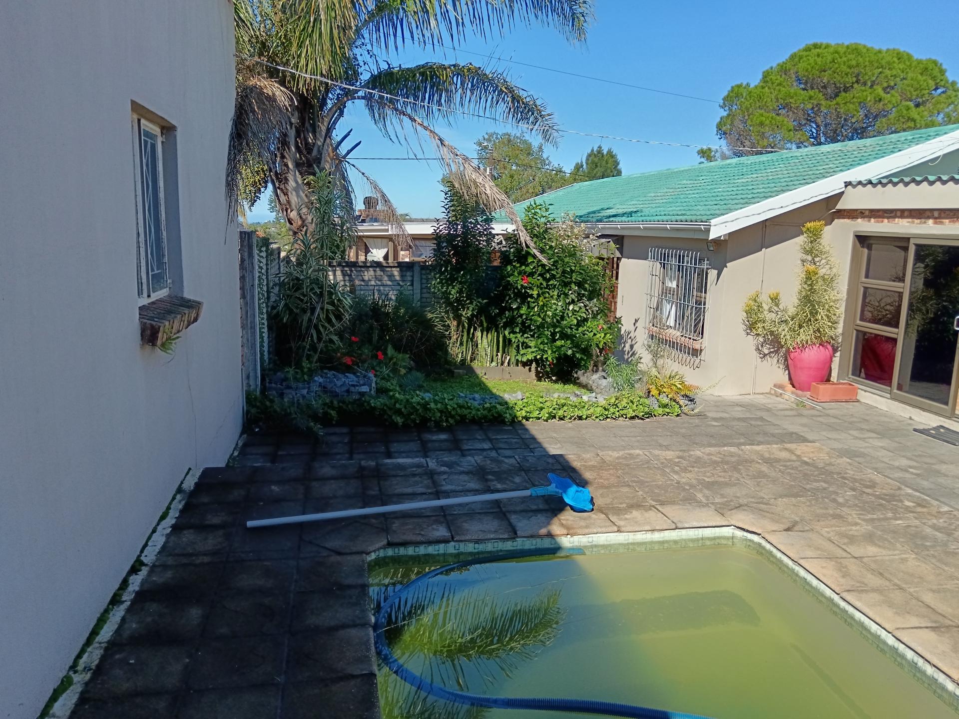 Backyard of property in East London