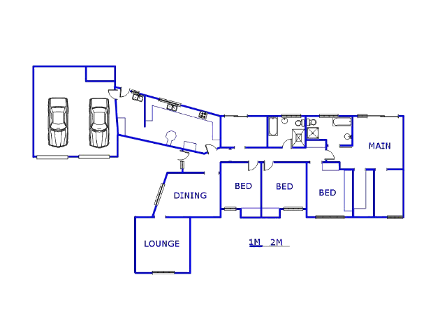 Floor plan of the property in Three Rivers