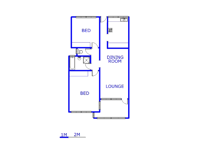Floor plan of the property in Florida