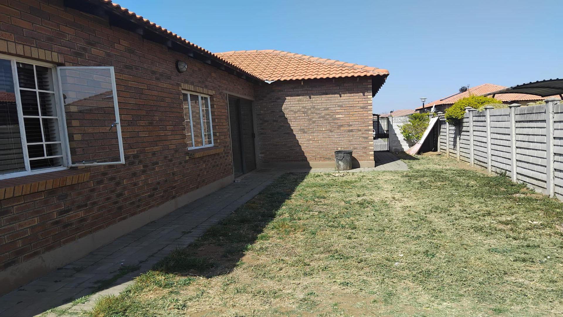 Backyard of property in Waterval East