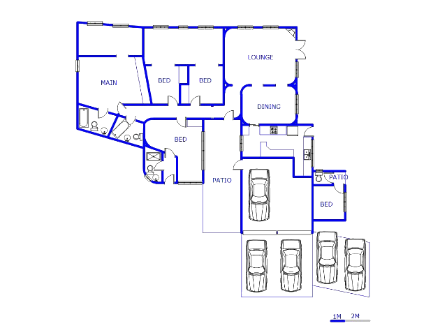 Floor plan of the property in Wilropark