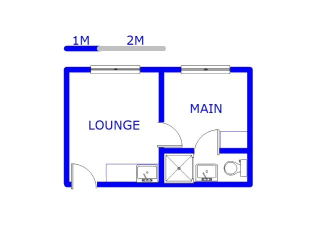 Floor plan of the property in Pietermaritzburg (KZN)