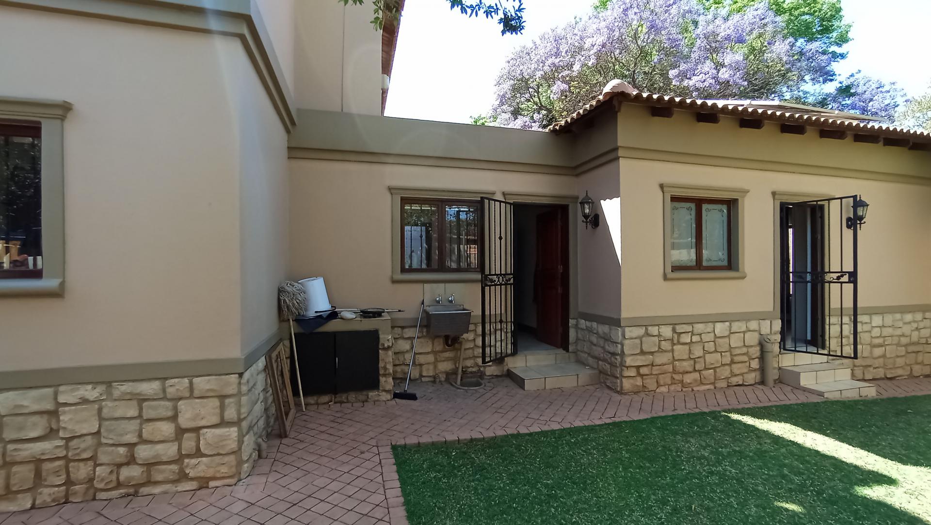 Backyard of property in Bryanston