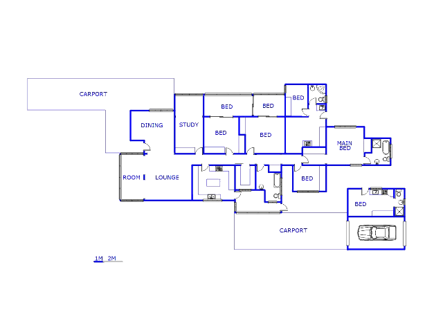 Floor plan of the property in Gezina
