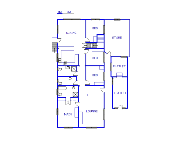 Floor plan of the property in Park Hill