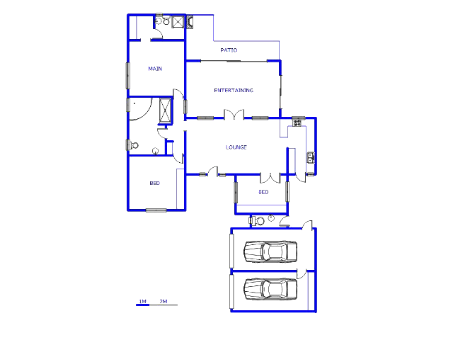 Floor plan of the property in Paulshof