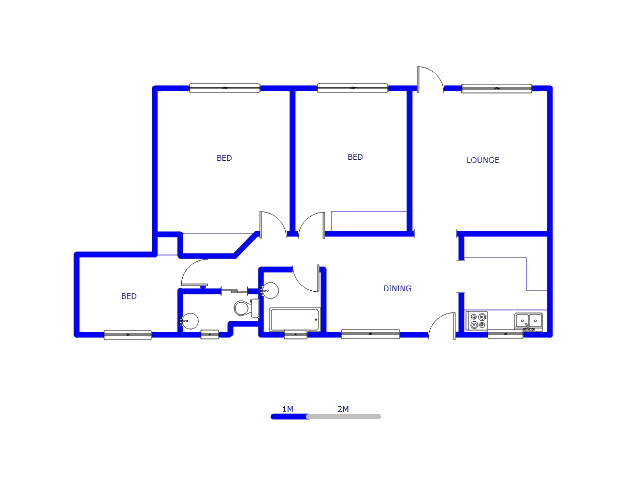 Floor plan of the property in Horison View