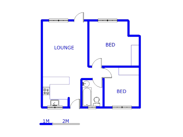 Floor plan of the property in Bramley View
