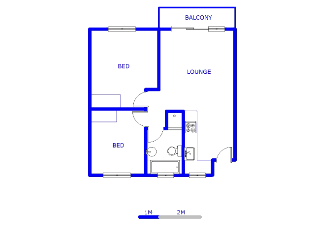 1st Floor - 59m2 of property for sale in Witfield