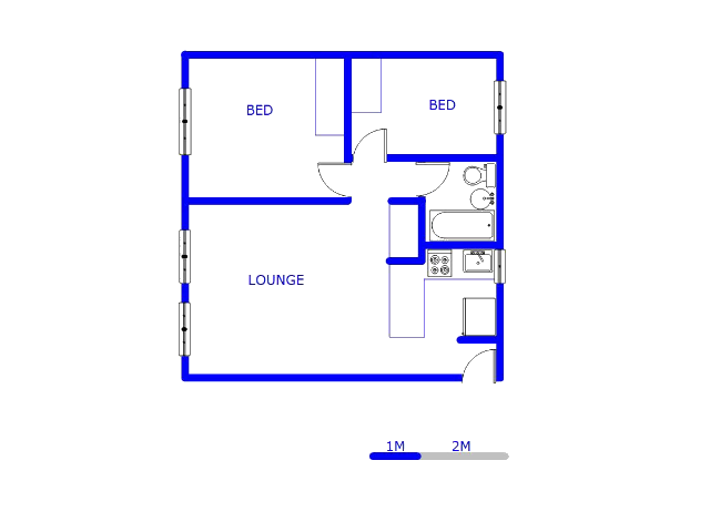 Floor plan of the property in Alan Manor
