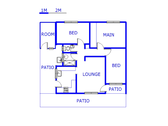 Floor plan of the property in Trenance Park