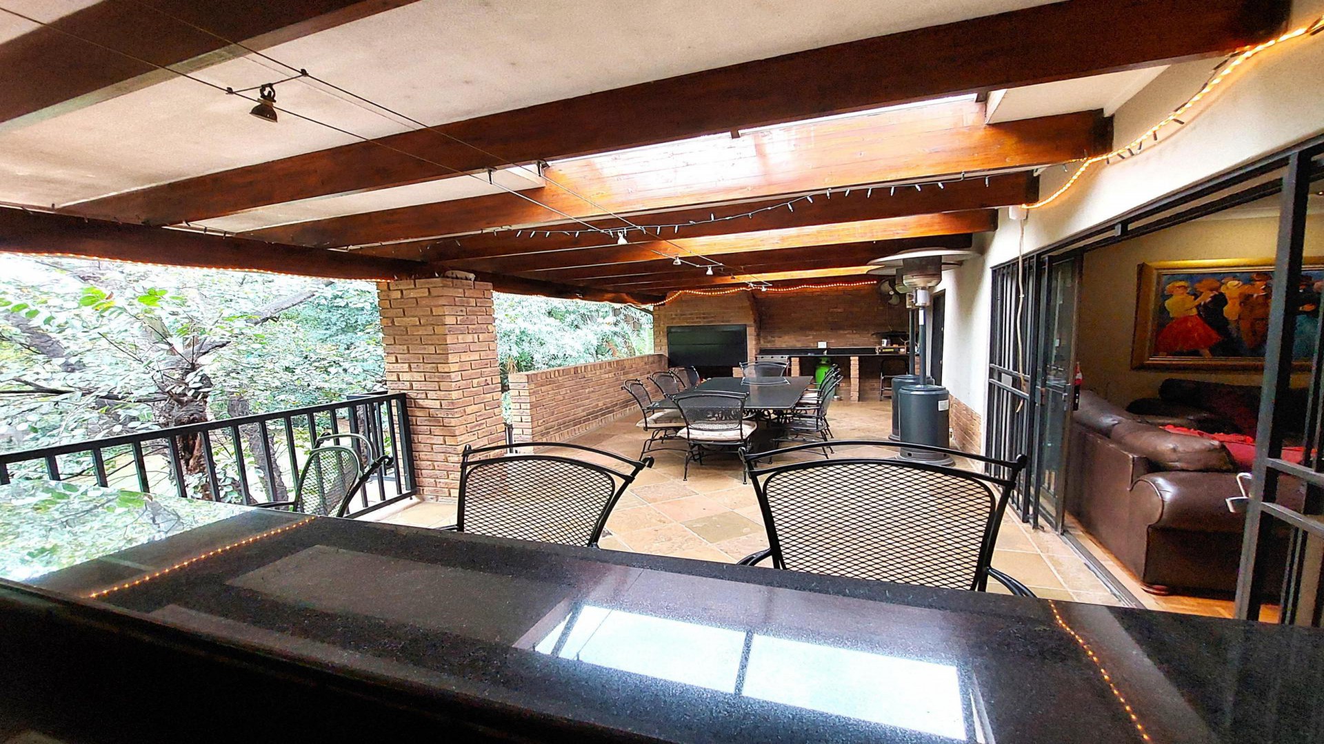 Balcony of property in Lukasrand