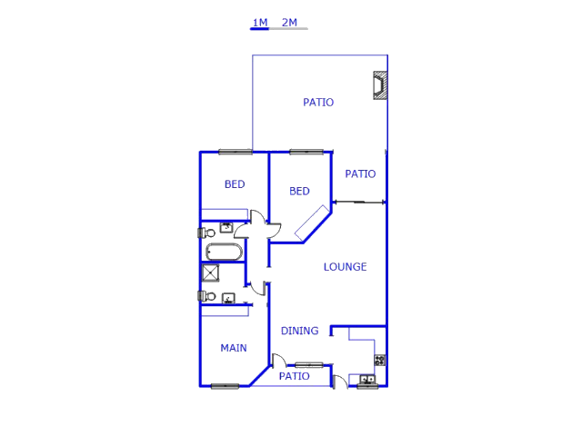 Floor plan of the property in Marburg