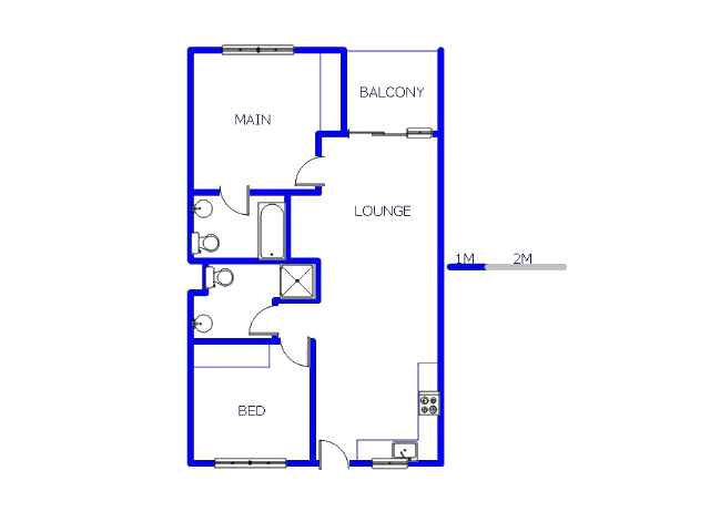 Floor plan of the property in Brentwood