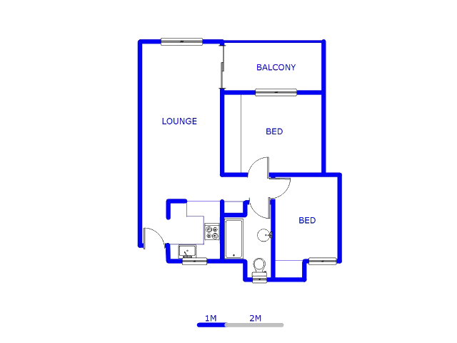 Floor plan of the property in Naturena