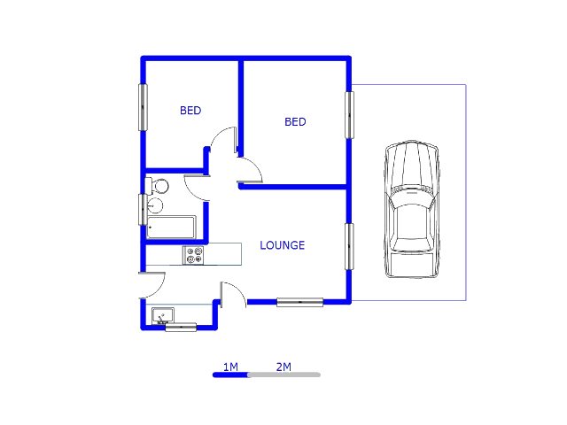 Floor plan of the property in Dawn Park