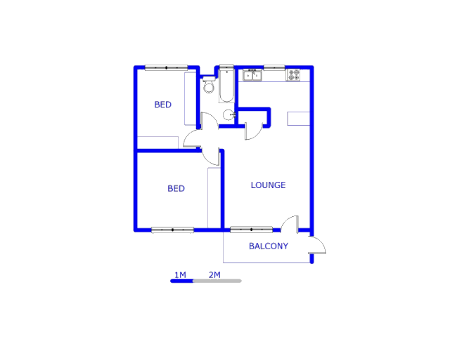 Floor plan of the property in Rynfield AH