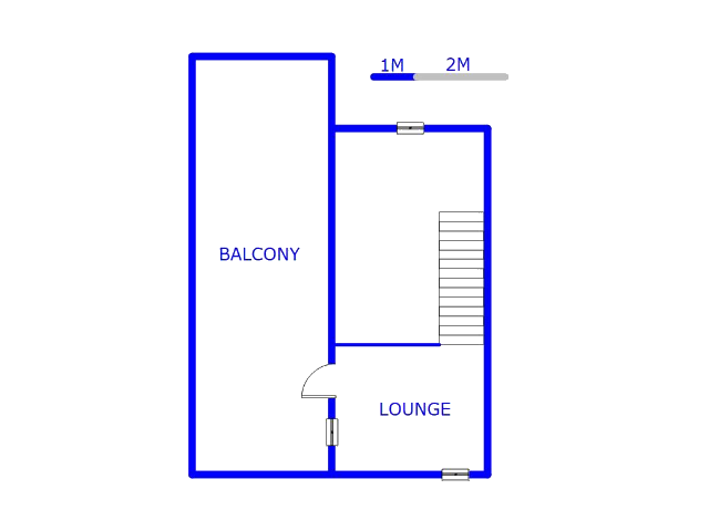 Floor plan of the property in Fourways